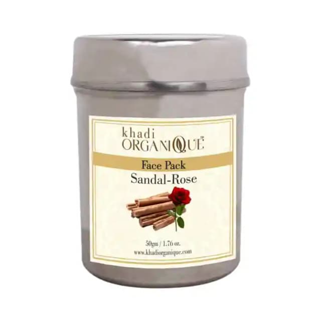 Khadi Organique Face Pack Sandal Rose (1 Jar Of 50 gm Face Pack)