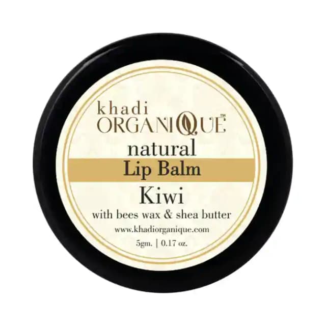 Khadi Organique Natural Lip Balm Kiwi (1 Box Of 5 gm Balm)