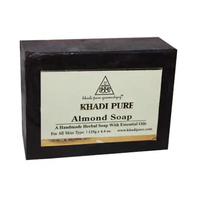 Khadi Pure Herbal Almond Soap (1 Packet Of 125 gm Soap)