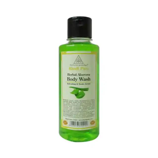 Khadi Pure Herbal Aloevera Body Wash (1 Bottle of 210 ml Body Wash)