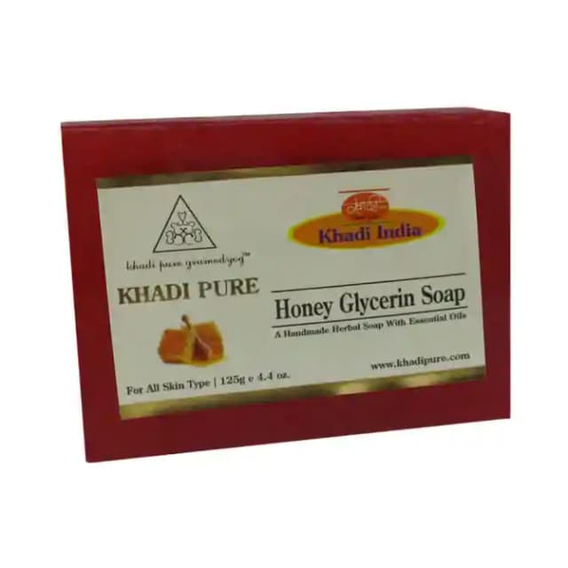Khadi Pure Herbal Honey Glycerin Soap (1 Packet Of 125 gm Soap)