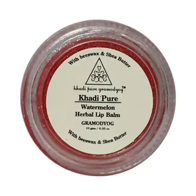 Khadi Pure Herbal Lip Balm Watermelon (1 Box Of 10 gm Balm)