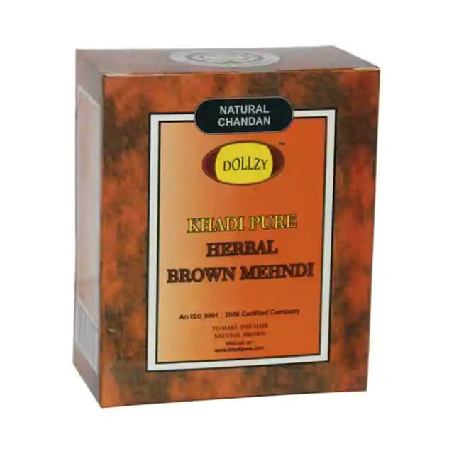 Khadi Pure Herbal Mehndi Brown (1 Box Of 80 gm Powder)