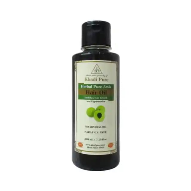 Khadi Pure Herbal Pure Amla Hair Oil (1 Bottle of 210 ml Oil)