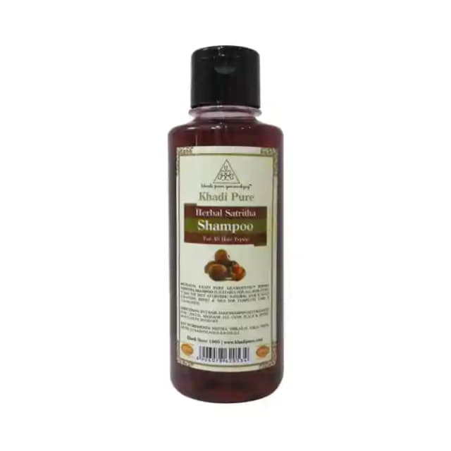 Khadi Pure Herbal Satritha Shampoo (1 Bottle of 210 ml Shampoo)