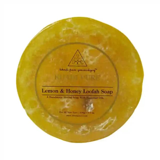 Khadi Pure Loofah Soap Honey & Lemon (1 Packet Of 100 gm Soap)