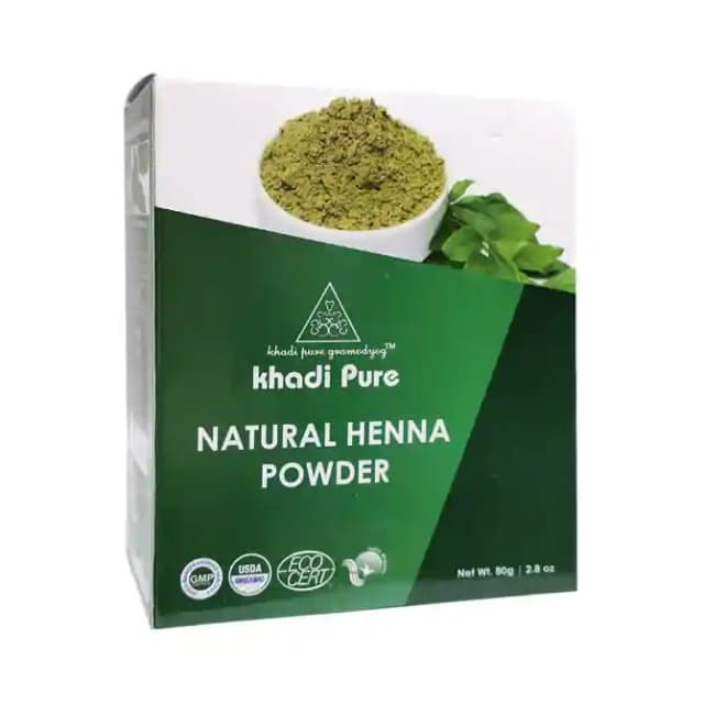 Khadi Pure Natural Henna Powder (1 Box Of 80 gm Powder)