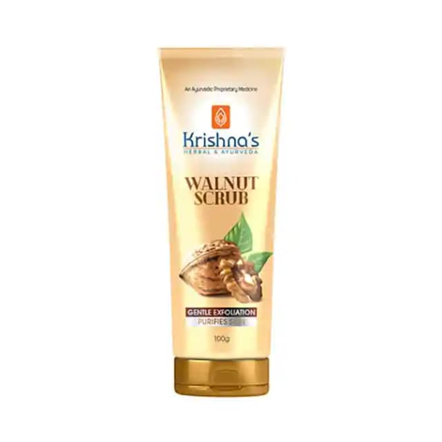 Krishnas Aloe Vera Walnut Scrub (1 tube of 100 gm Scrub)