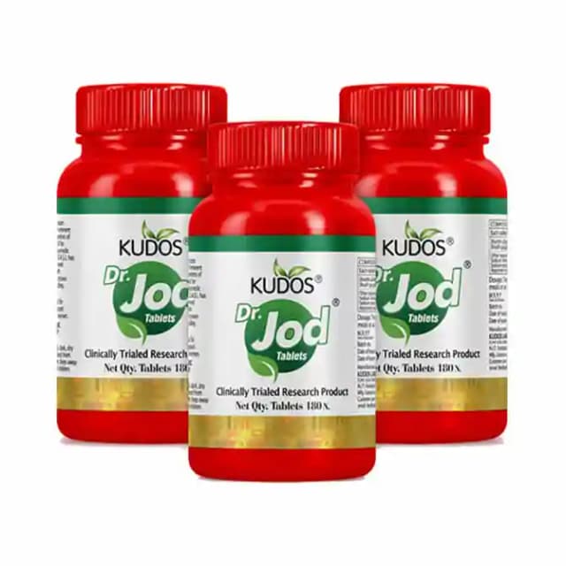 Kudos Dr. Jod Kit (180 Each) (1 Combo packof3 bottles)