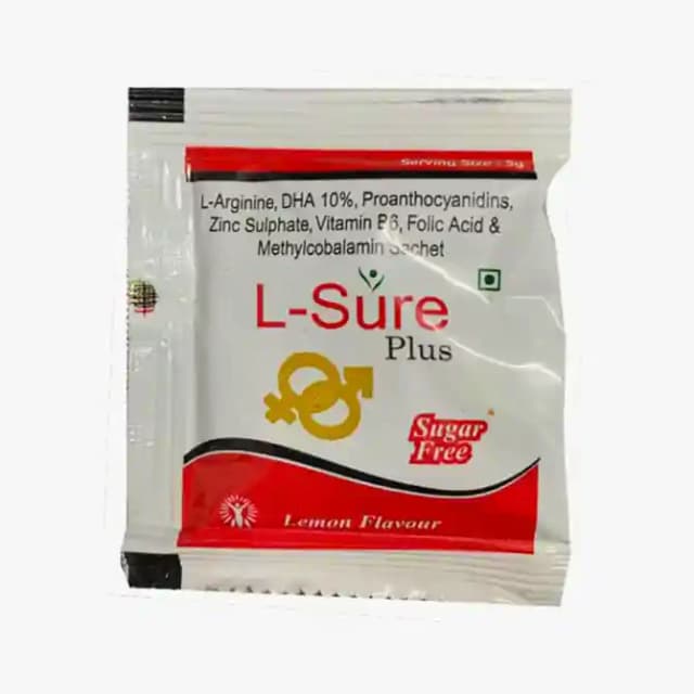 L Sure Plus Granules Lemon Sugar Free (1 Sachet Of 5 gm Granules)
