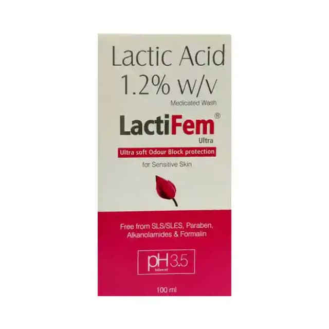 Lactifem Ultra Vaginal Wash (1 Bottle of 100 ml Vaginal Wash)