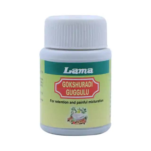 Lama Gokshuradi Guggulu (1 Bottle of 80 tablets)