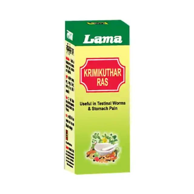 Lama Krimikuthar Ras (1 Bottle of 10 gm tablets)