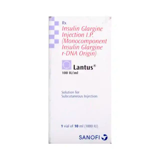 Lantus 100IU/ml Injection (10 ml in 1 vial)