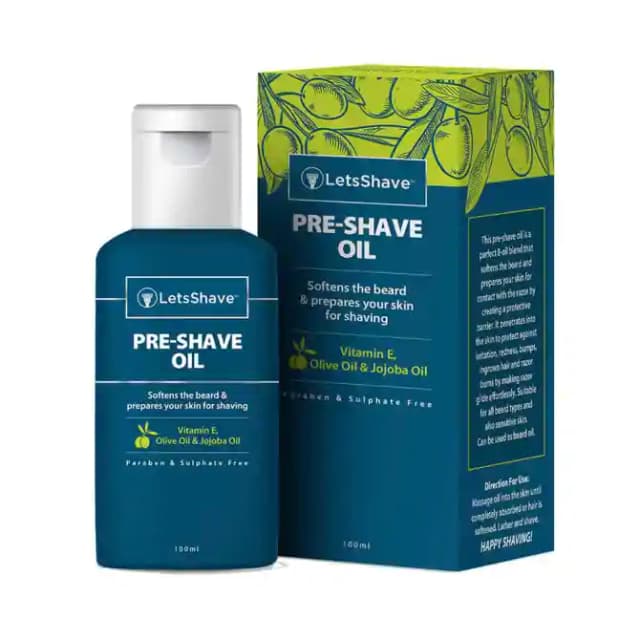 LetsShave Pre Shave Oil (1 Bottle of 100 ml Oil)
