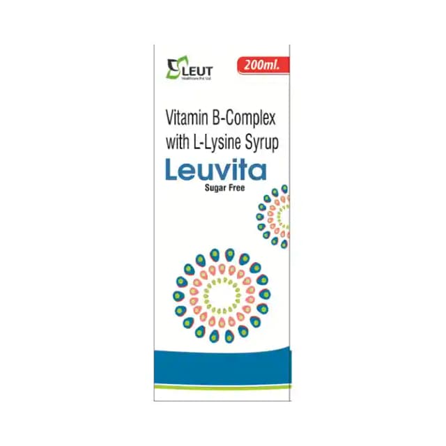 Leuvita Syrup Sugar Free (1 Bottle of 200 ml Syrup)