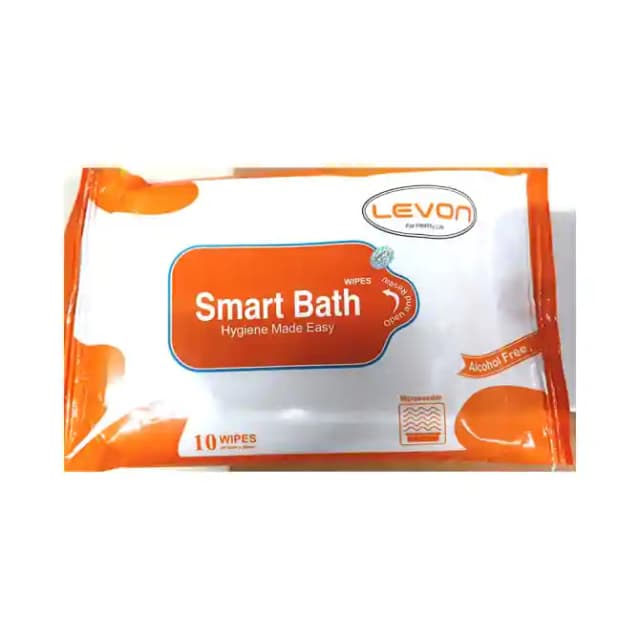 Levon Smart Bath Wipes (1 Packet Of 10 wipes)