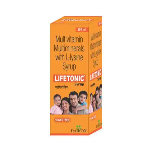 Lifetonic Syrup Sugar Free (1 Bottle of 200 ml Syrup)