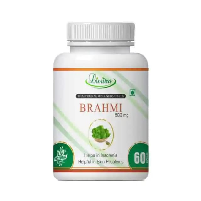Limitra Brahmi 500mg (1 Bottle of 60 capsules)