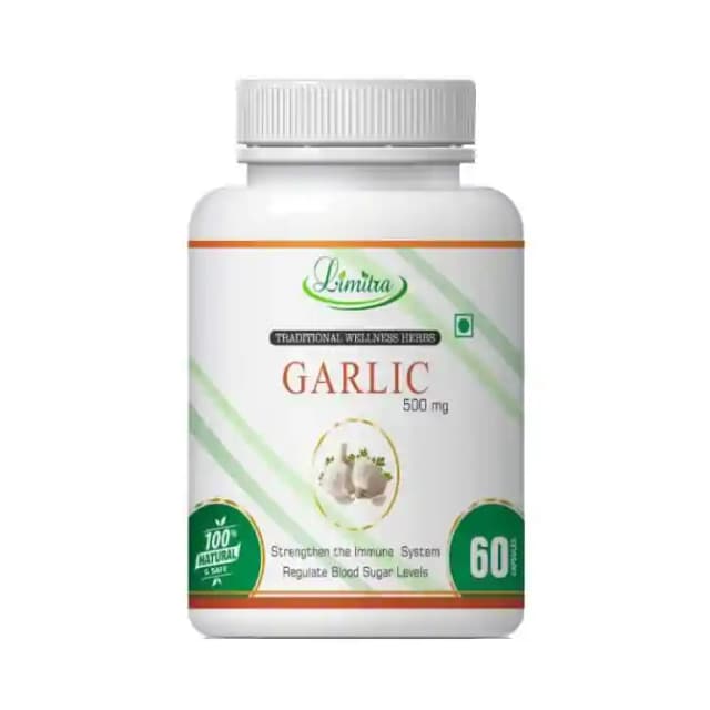 Limitra Garlic 500mg (1 Bottle of 60 capsules)