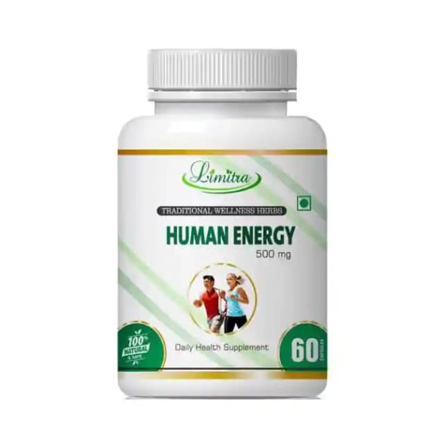 Limitra Human Energy 500mg (1 Bottle of 60 capsules)