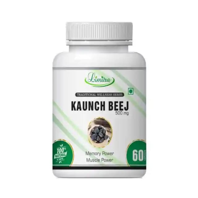 Limitra Kaunch Beej 500mg (1 Bottle of 60 capsules)
