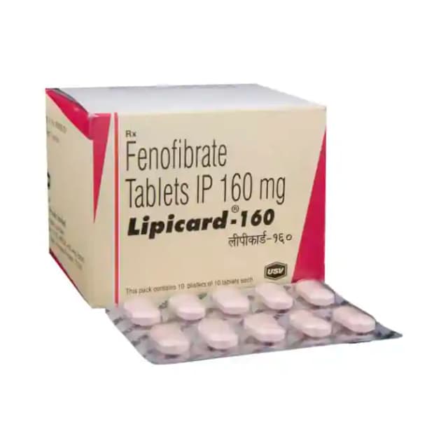 Lipicard 160 (10 tablets in 1 strip)