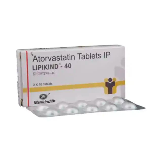 Lipikind 40 (10 tablets in 1 strip)