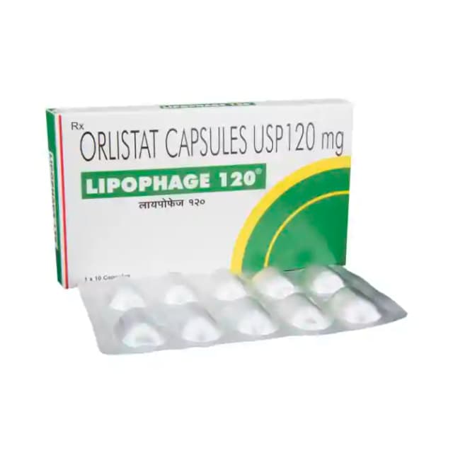 Lipophage 120 (10 capsules in 1 strip)