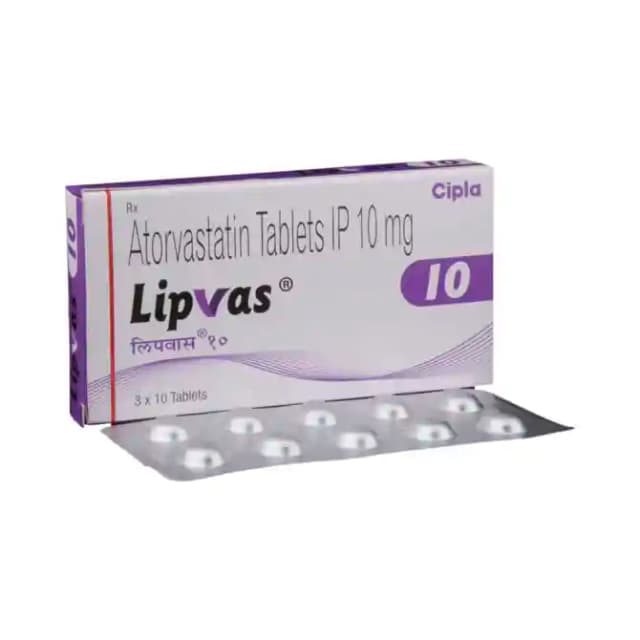 Lipvas 10 (10 tablets in 1 strip)