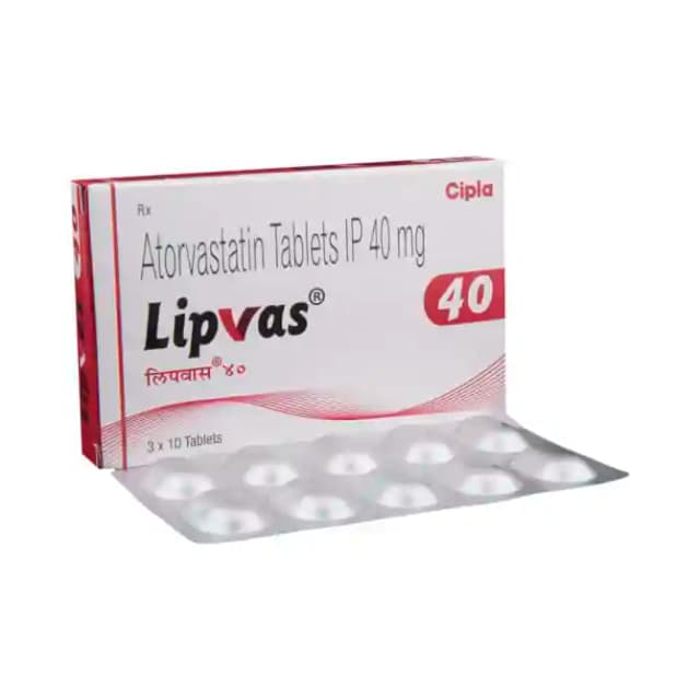 Lipvas 40 (10 tablets in 1 strip)