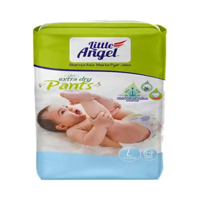 Little Angel Extra Dry Pants Large (1 Packet Of 64 pieces)
