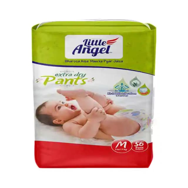 Little Angel Extra Dry Pants Medium (1 Packet Of 56 pieces)