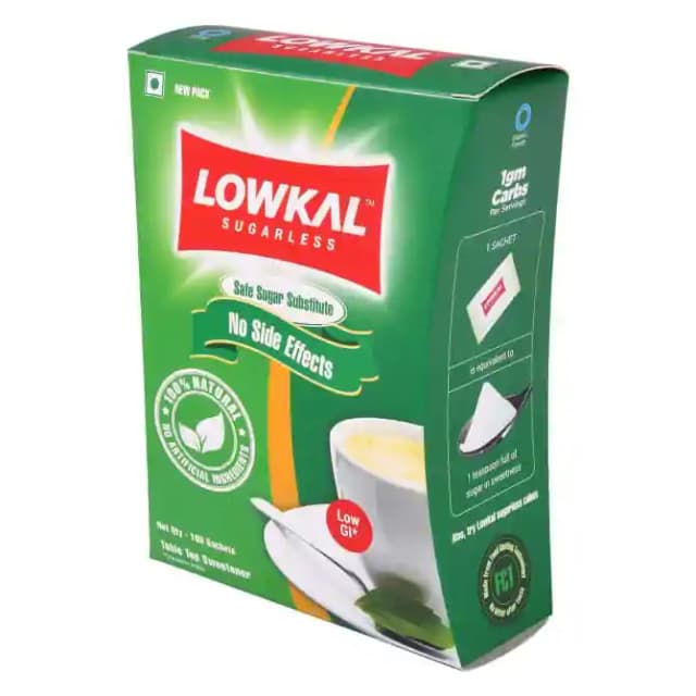 Lowkal Stevia Sachet (1 Packet Of 100 Sachets)