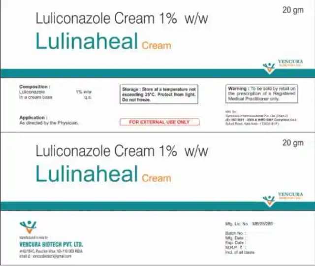 Lulinaheal Cream (20 gm in 1 tube)