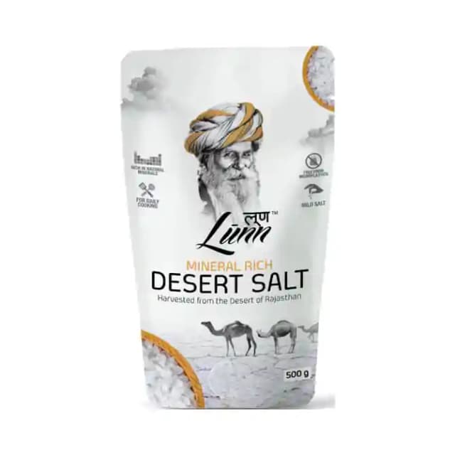 Lunn Mineral Rich Desert Salt (1 Packet Of 500 gm Powder)