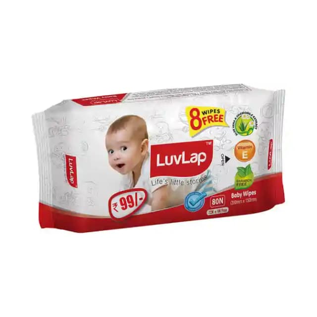 LuvLap Baby Wipes (1 Packet Of 80 wipes)