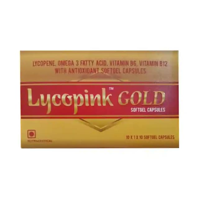 Lycopink Gold Softgel (1 Strip Of 10 soft gelatin capsules)