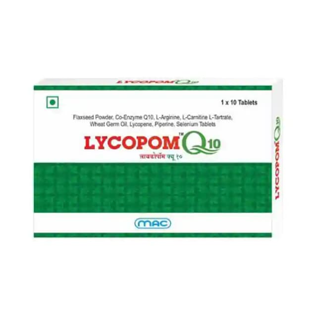 Lycopom Q10 (1 Strip Of 10 tablets)