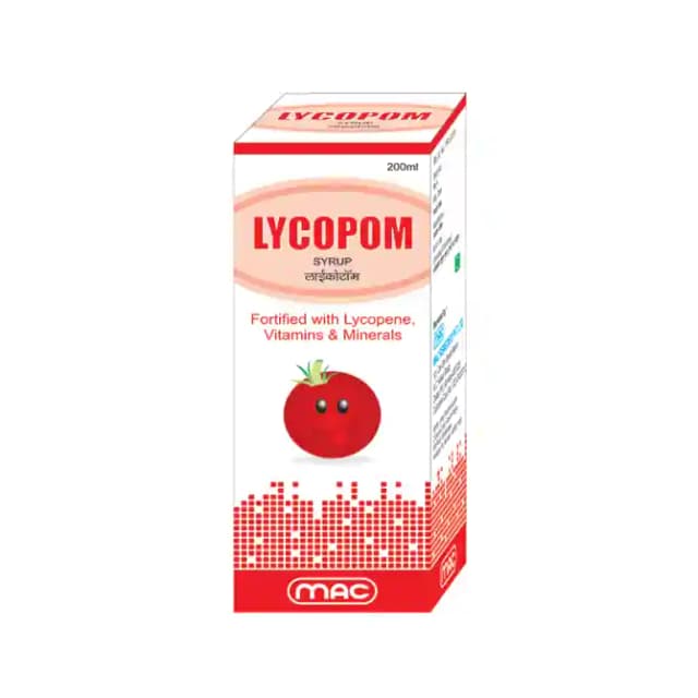 Mac Lycopom Syrup (1 Bottle of 200 ml Syrup)
