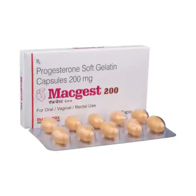 Macgest 200 (10 soft gelatin capsules in 1 strip)