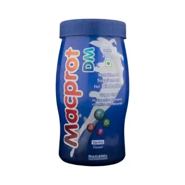 Macprot DM Powder Vanilla (1 Box Of 200 gm Powder)