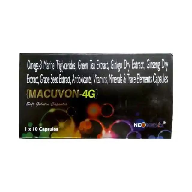 Macuvon 4G Soft Gelatin (1 Strip Of 10 soft gelatin capsules)