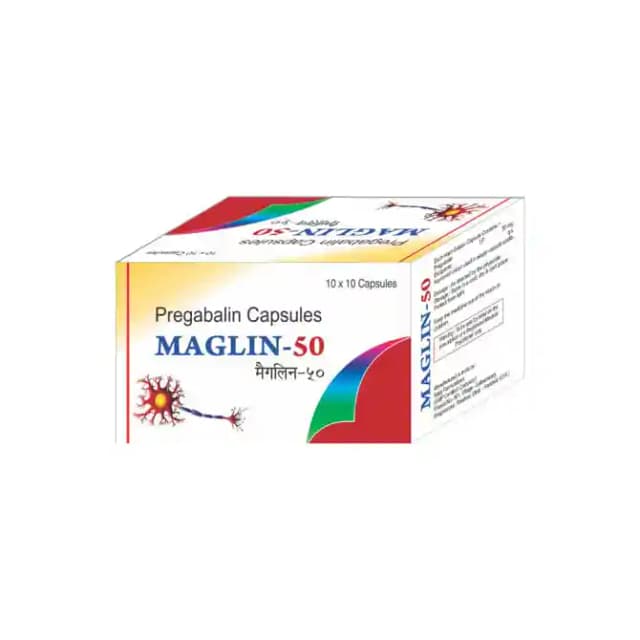Maglin 50mg (10 capsules in 1 strip)