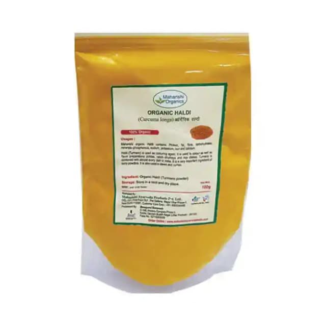 Maharishi Organic Haldi (1 Packet Of 100 gm Powder)