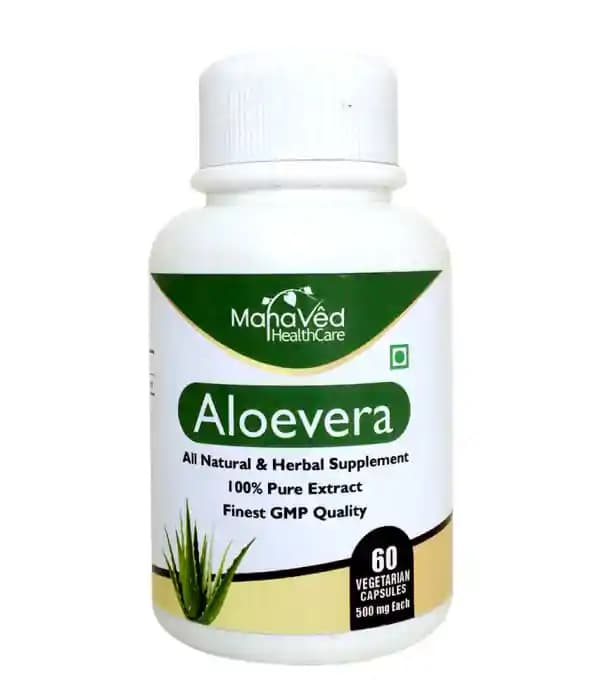MahaVed Aloevera Vegetarian (1 Bottle of 60 capsules)