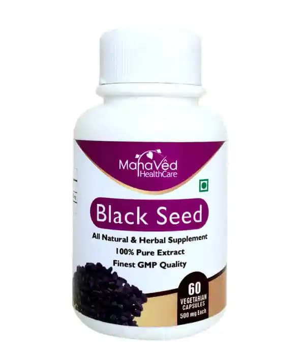 MahaVed Black Seed Vegetarian (1 Bottle of 60 capsules)