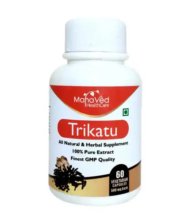 MahaVed Trikatu Vegetarian (1 Bottle of 60 capsules)