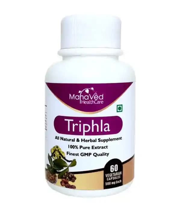 MahaVed Triphla Vegetarian (1 Bottle of 60 capsules)
