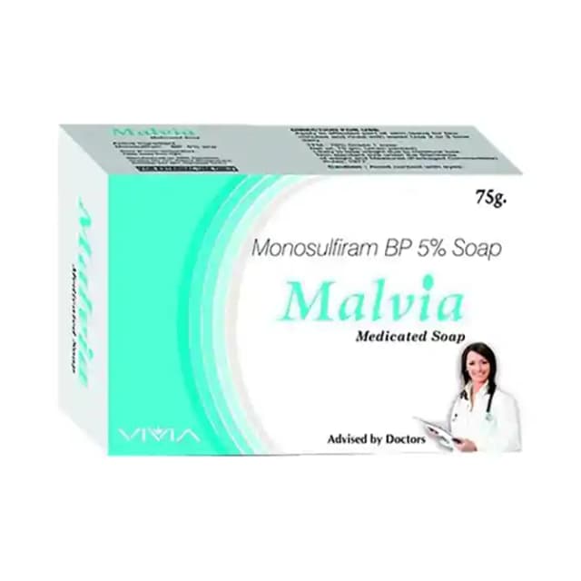 Malvia 5% Soap (75 gm in 1 packet)
